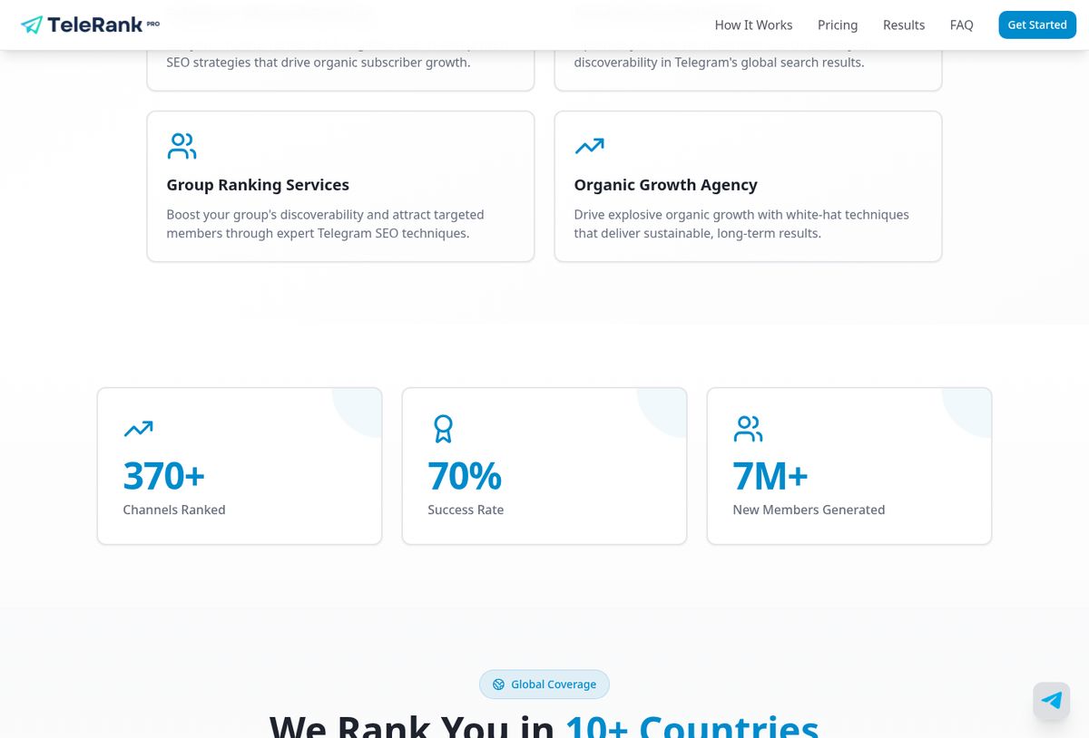 TelerankPro website screenshot 2