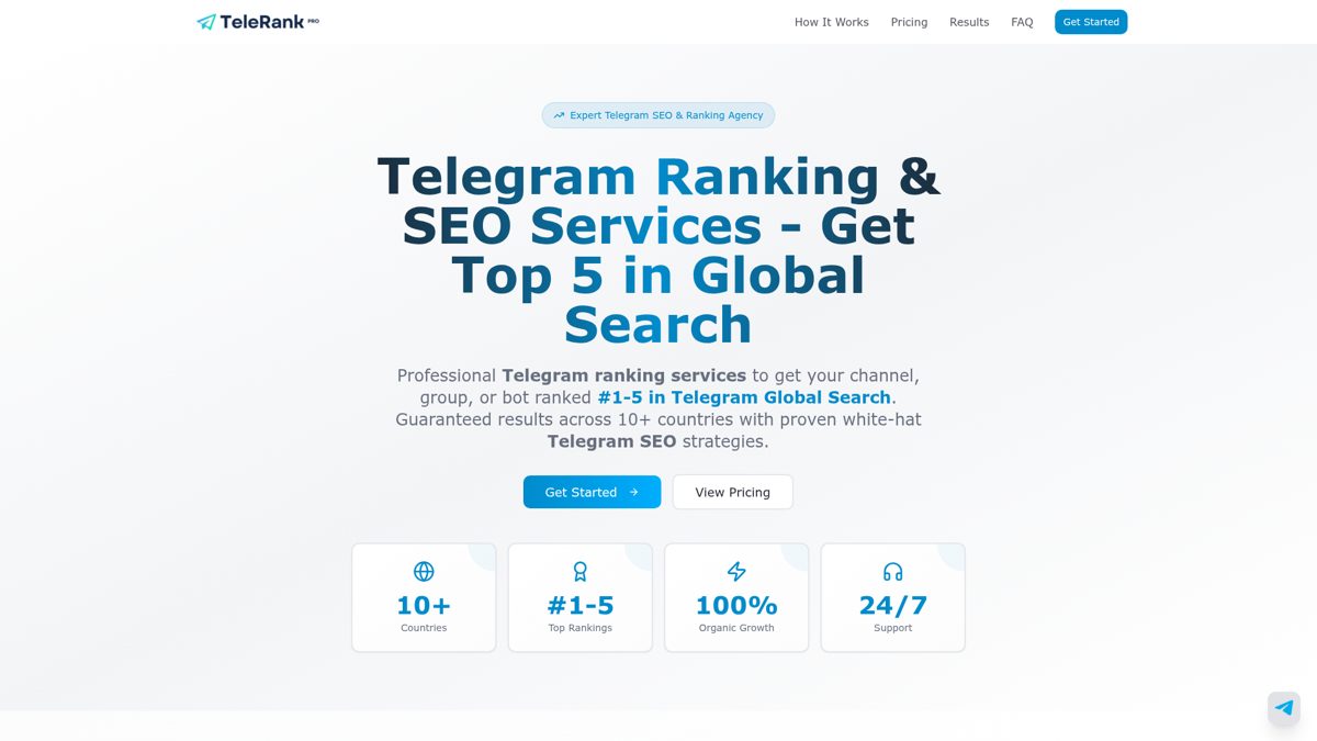 TelerankPro website screenshot 1